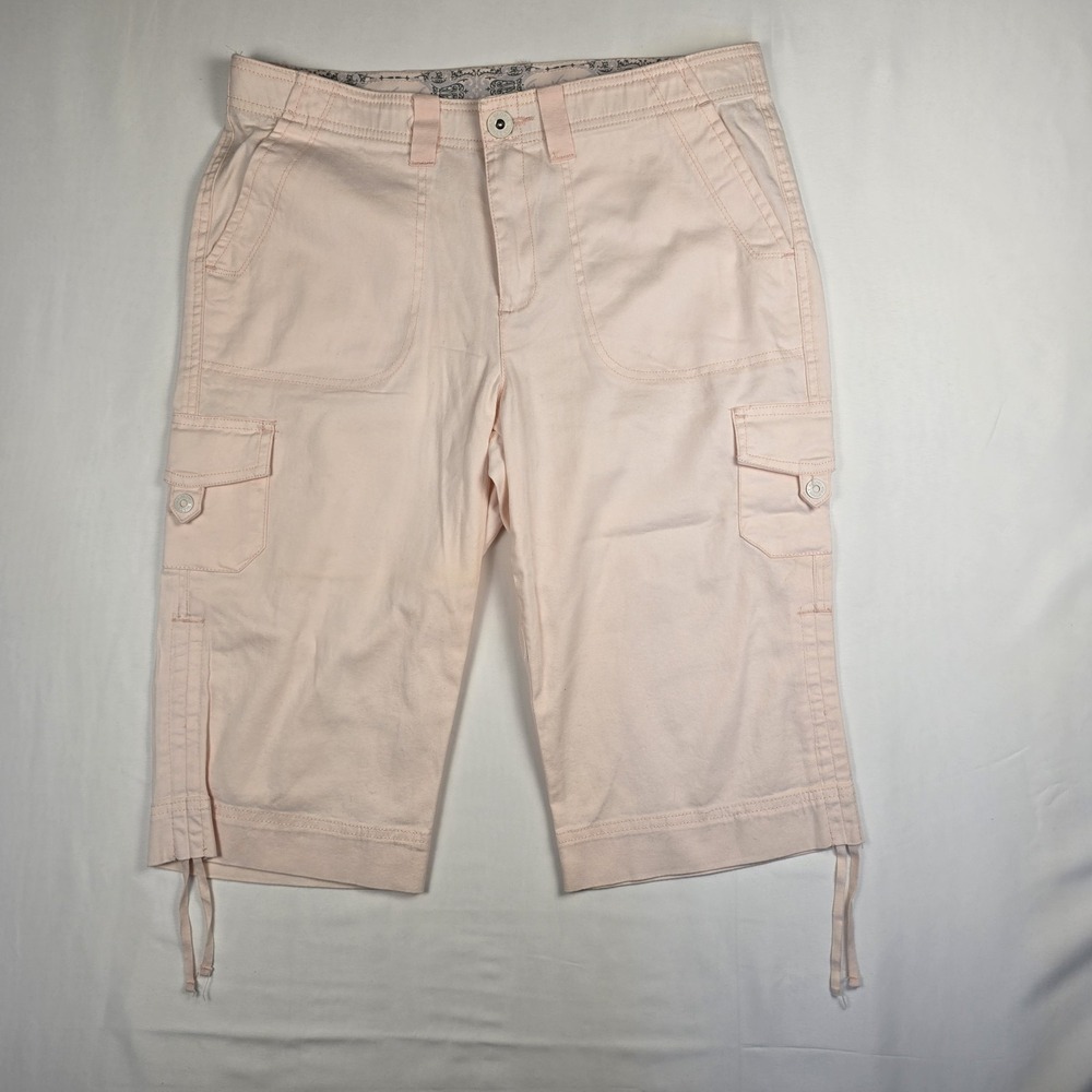 Gloria Vanderbilt Capri Womens 12P Pink‎ Cargo